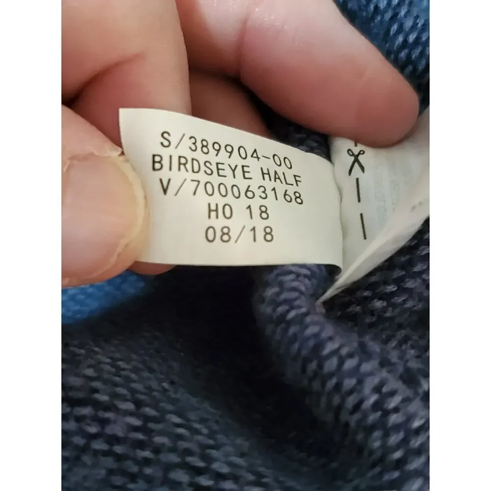 Banana Republic Men’s M Half Zip Sweater Blue Cotton Cashmere Pullover